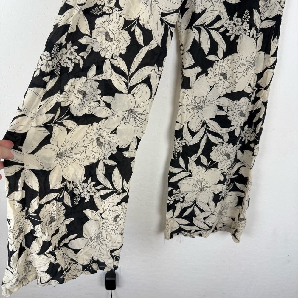 JOHNNY WAS JADE Clemence Easy Pants Silk Floral Wide Leg Lightweight - Picture 7 of 14